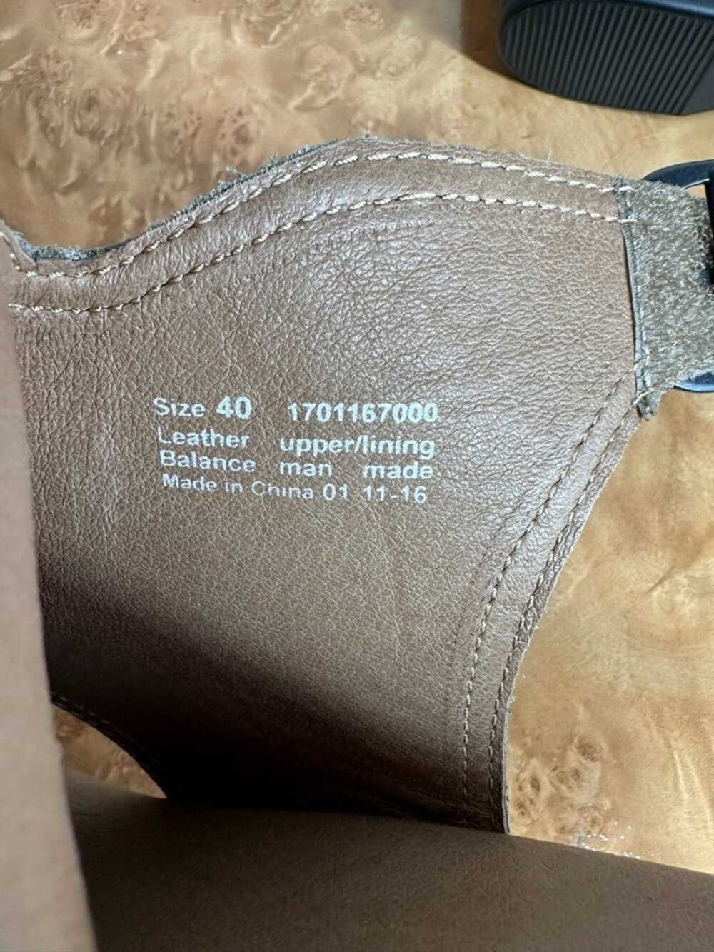 Dansko Vanda Taupe Leather Milled Wedge Slingback Peep Toe Shoes Size 40 - Picture 10 of 10